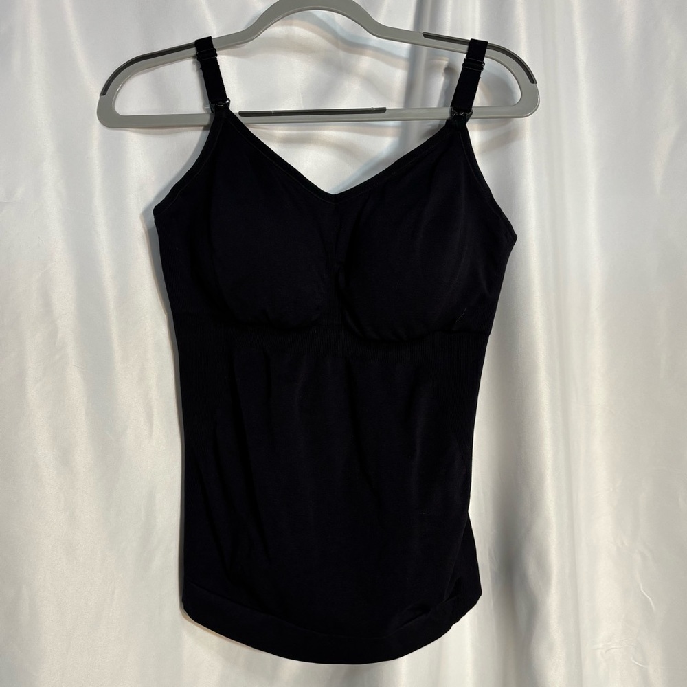 KNIX Sz XXL Maternity Camisole Shapewear Padded Bra Cups Nursing Clips